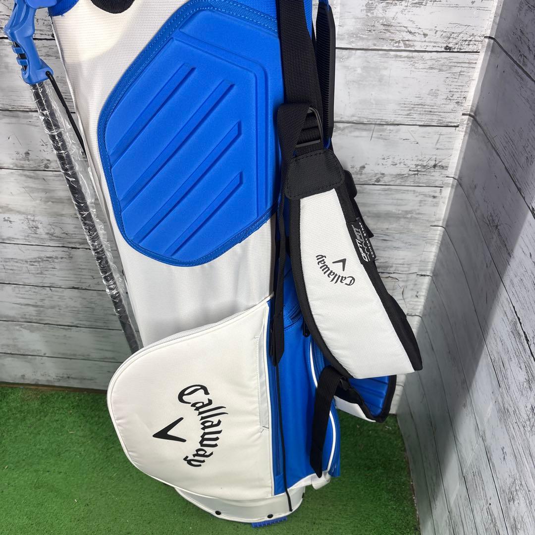 Callaway スタンド式キャディバッグ 青/白　ダブルショルダー