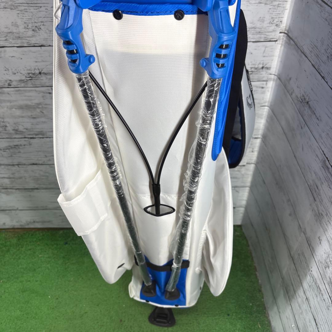 Callaway スタンド式キャディバッグ 青/白　ダブルショルダー