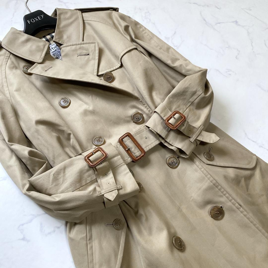 美品✨バーバリーズ 着丈105 トレンチコート ノバチェック 9AB2 ベージュ