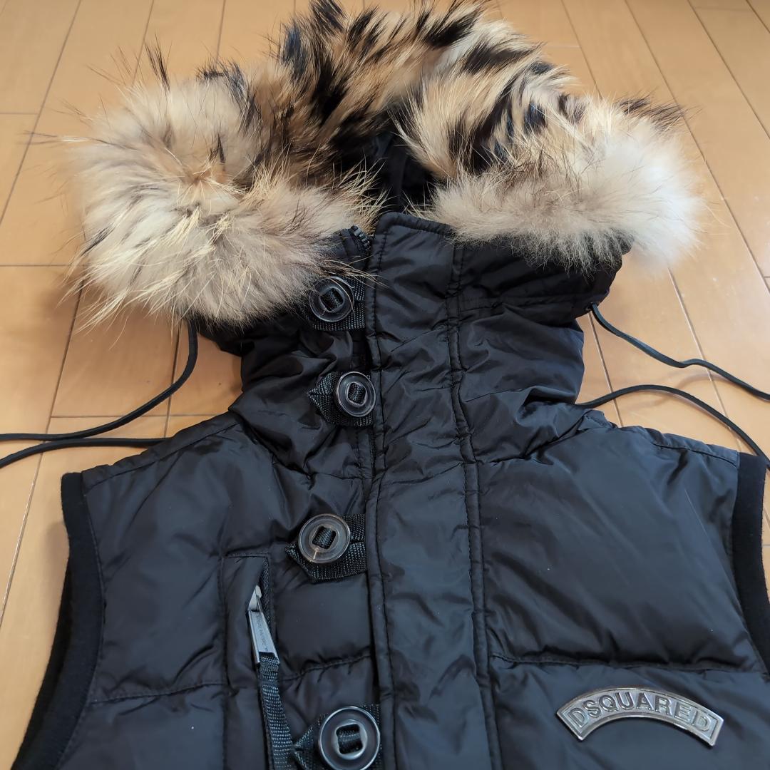 DSQUARED2 高級ファー&リアルダウン ベスト 42 希少 d22