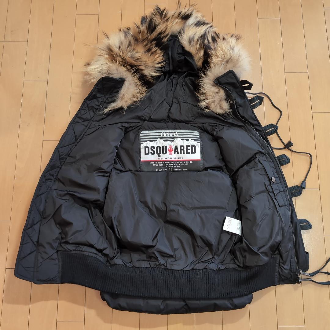 DSQUARED2 高級ファー&リアルダウン ベスト 42 希少 d22
