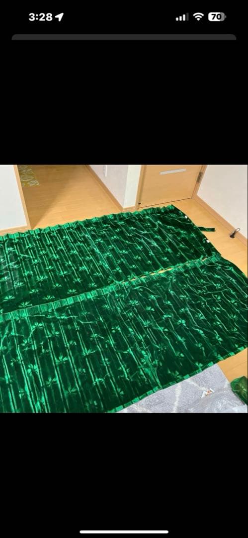 コスモスグリーン　仮眠カーテン