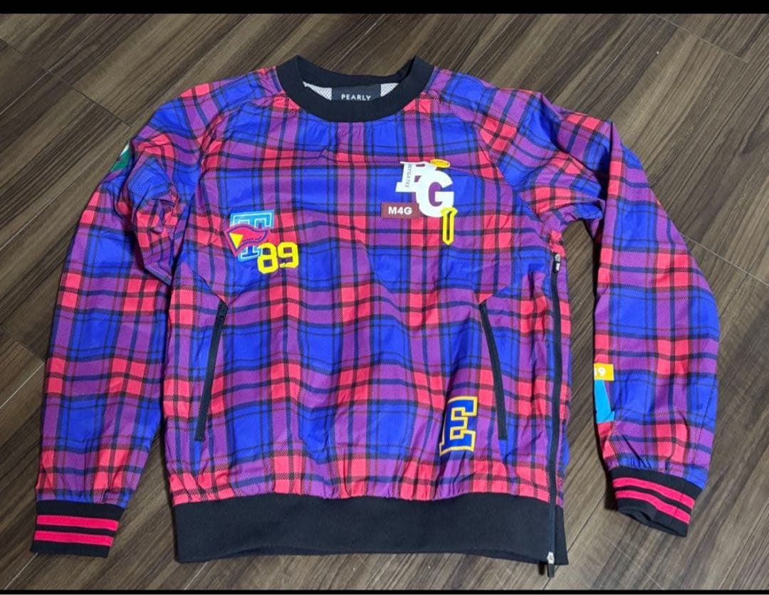 新品未使用 パーリーゲイツ チェック柄ブルゾン4121103 サイズ5または4