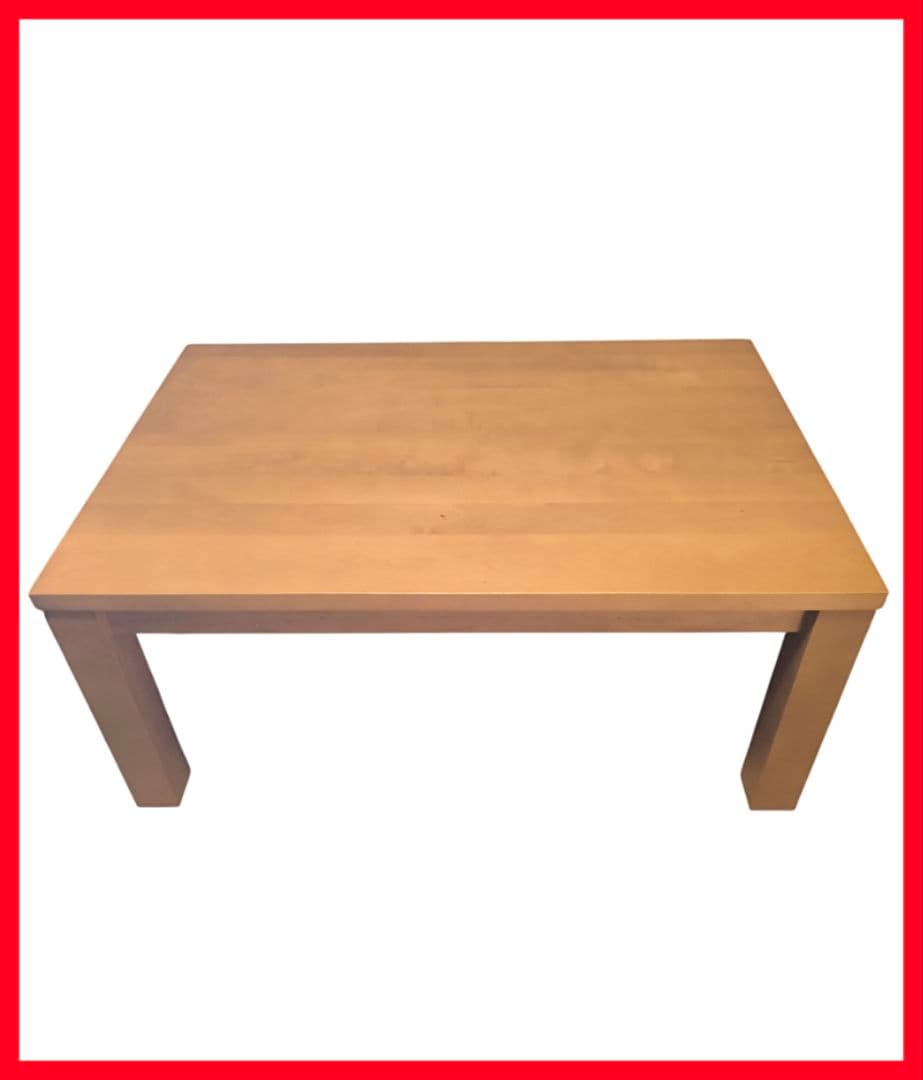 無印良品 天然木ローテーブル バーチ材 中古品