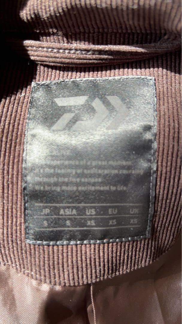 daiwa pier39ダークブラウン コーデュロイテーラードジャケットサイズs