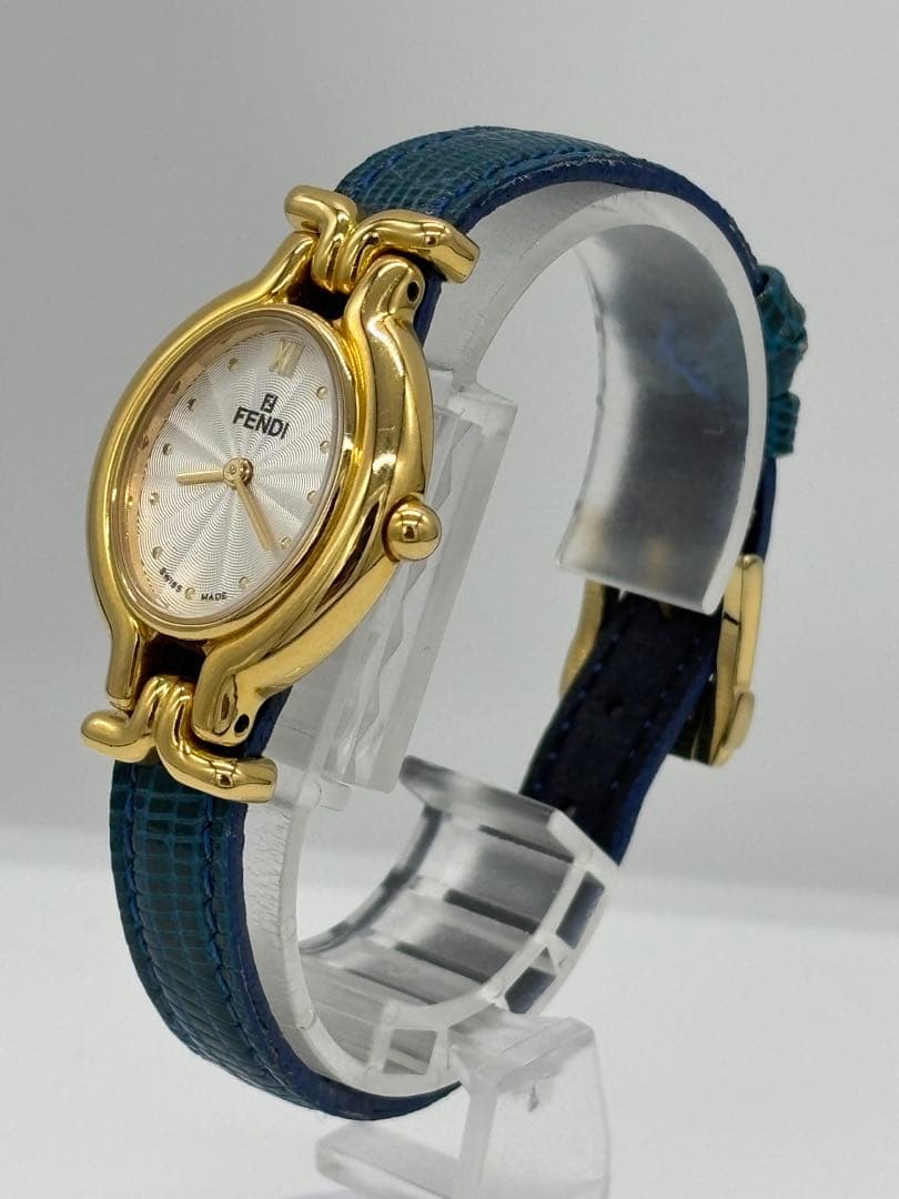 【美品】フェンディ チェンジベルト 5色 クォーツ【640L】純正ベルト 稼働品