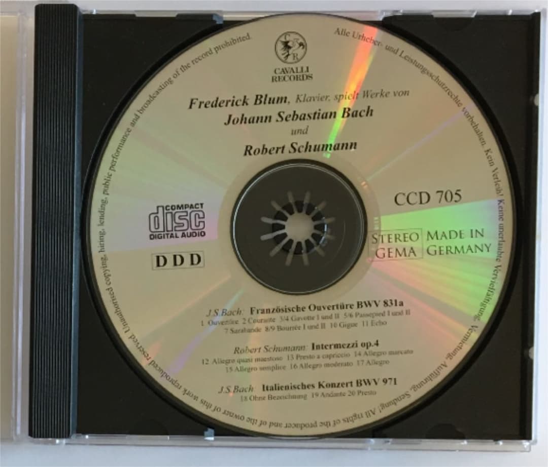 【レアCD、送料込】J.S.バッハ「フランス風序曲」BWV 831a ブルーム