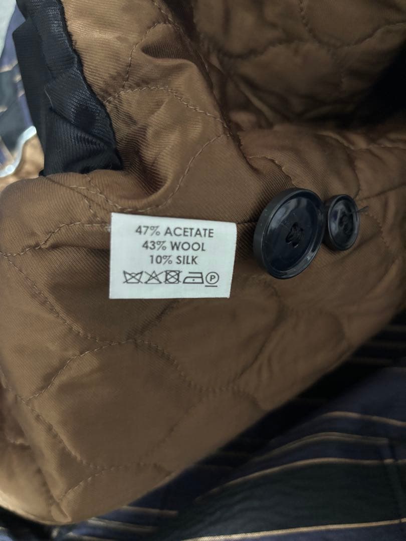 【DRIES VAN NOTEN】Stripe Chester Coat