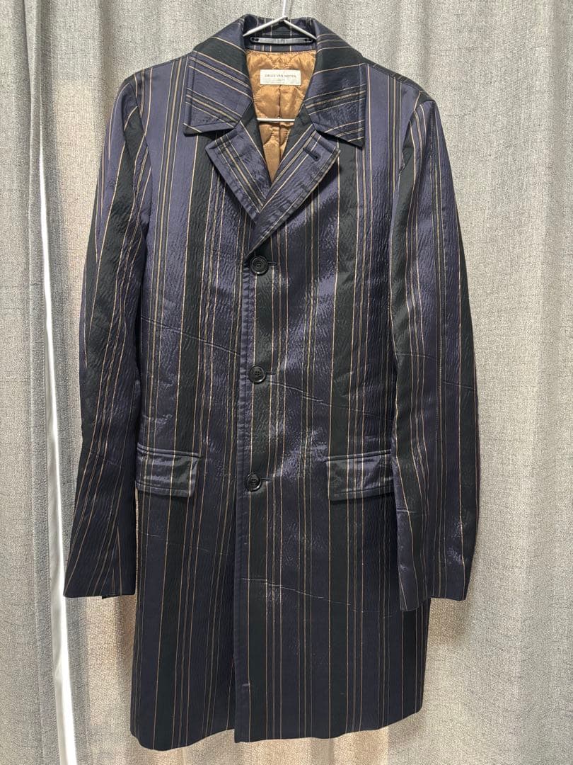 【DRIES VAN NOTEN】Stripe Chester Coat