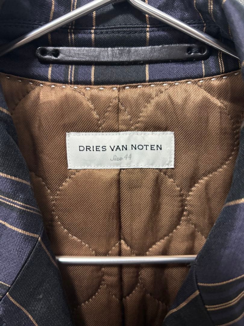 【DRIES VAN NOTEN】Stripe Chester Coat