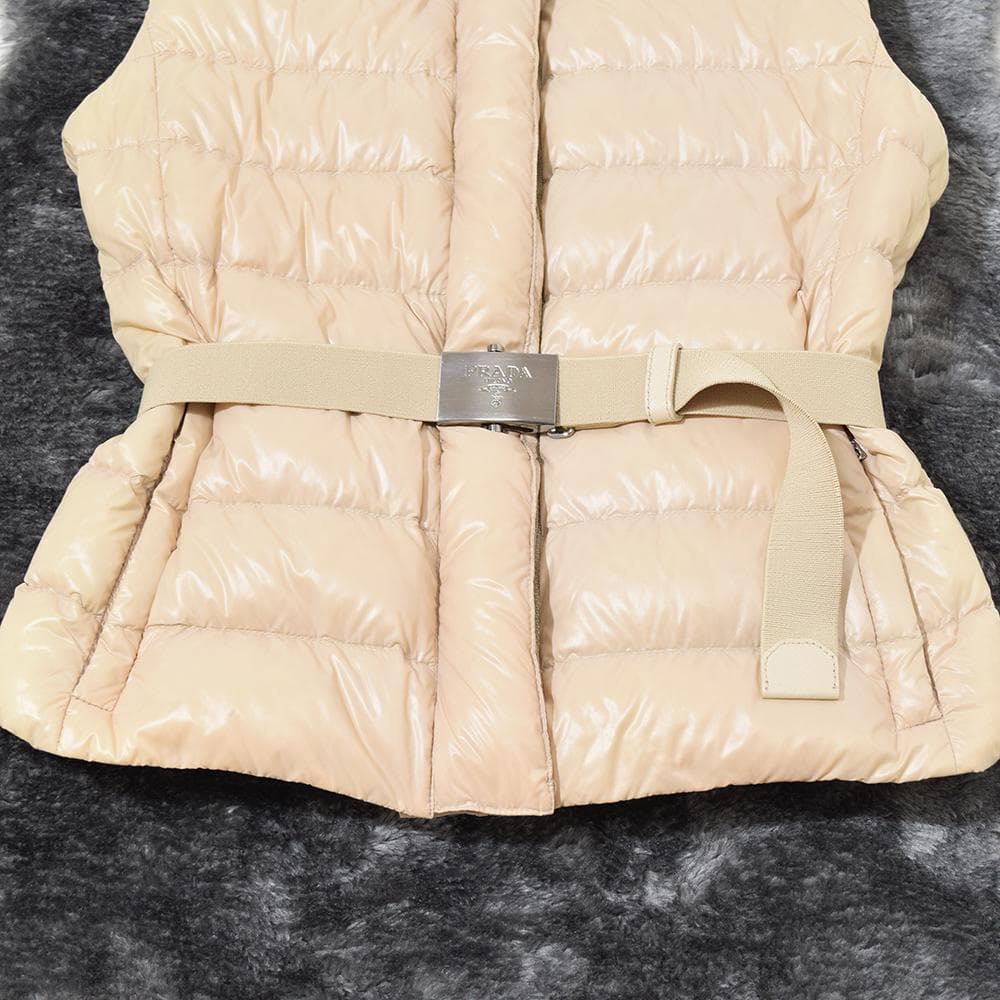 00s archive PRADA プラダスポーツ ベルト付 ダウンベスト 38