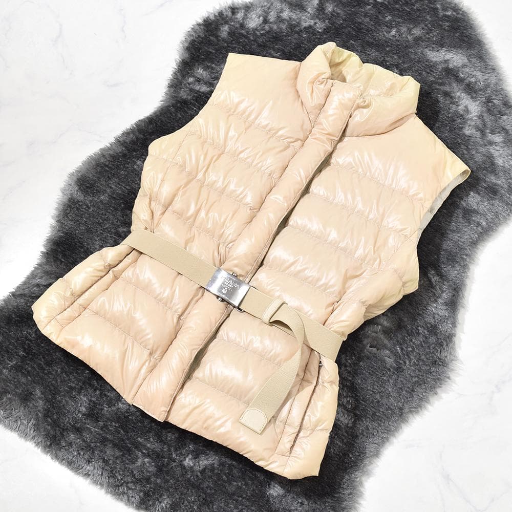 00s archive PRADA プラダスポーツ ベルト付 ダウンベスト 38