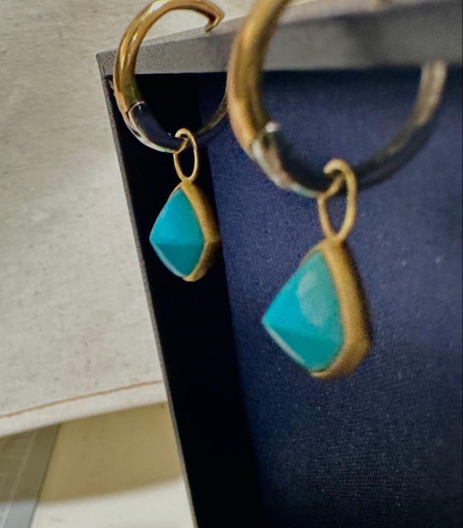 GSTV k18スリーピングビューティーターコイズチャーム3.00ct新品未使用