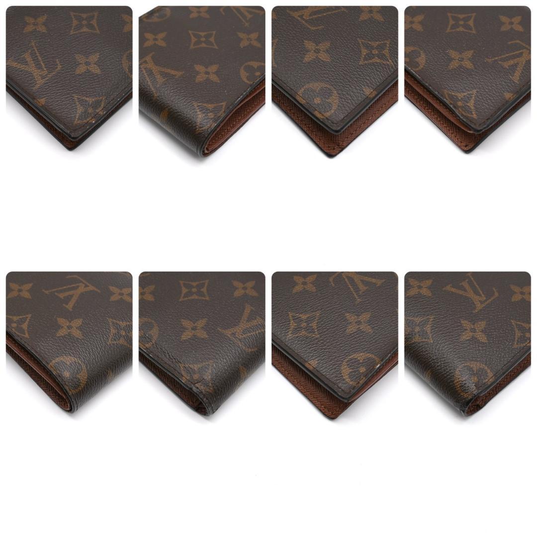 ルイヴィトン 折財布 モノグラム ポルトフォイユ マルコ NM 茶 1958