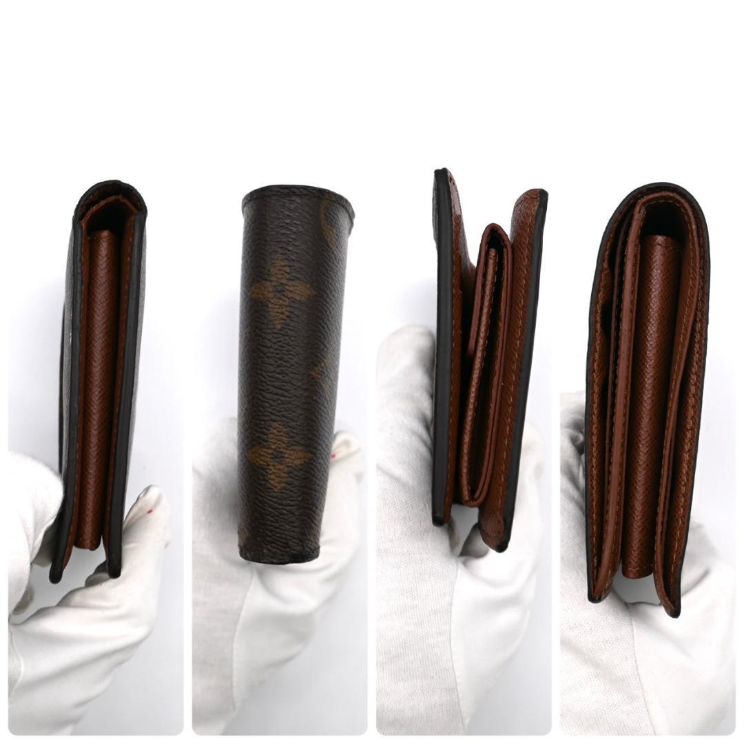 ルイヴィトン 折財布 モノグラム ポルトフォイユ マルコ NM 茶 1958