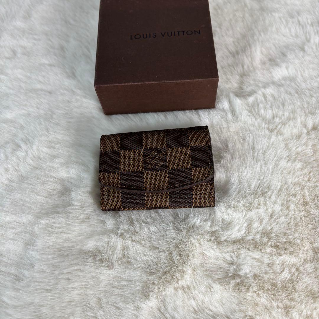 【未使用】 ルイヴィトン カフスボタン カフリンクス ロゴ レザーケース付