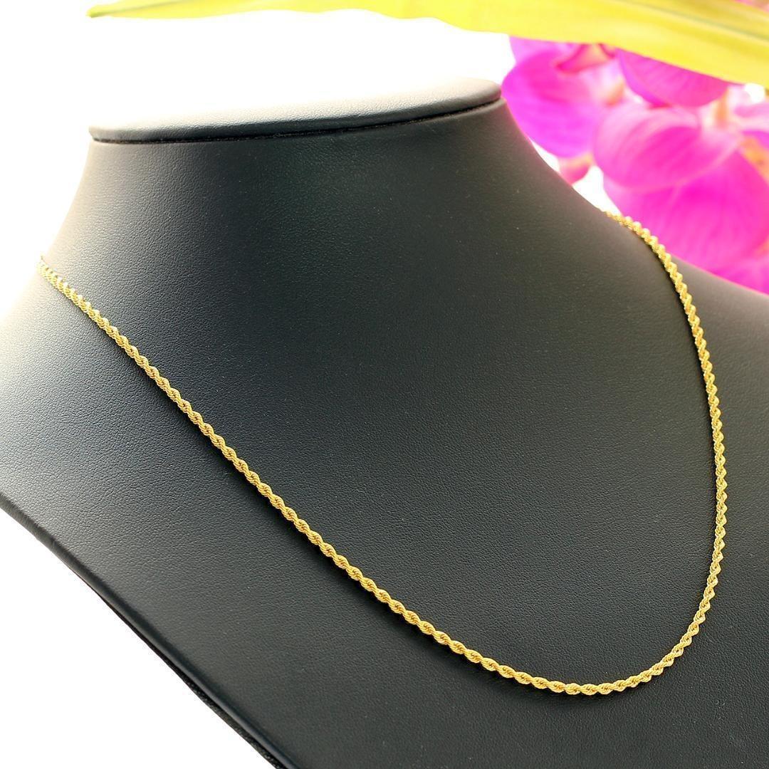 ゆ☆2mm 50cm K18 ロープ ネックレス フリーアジャスター18金