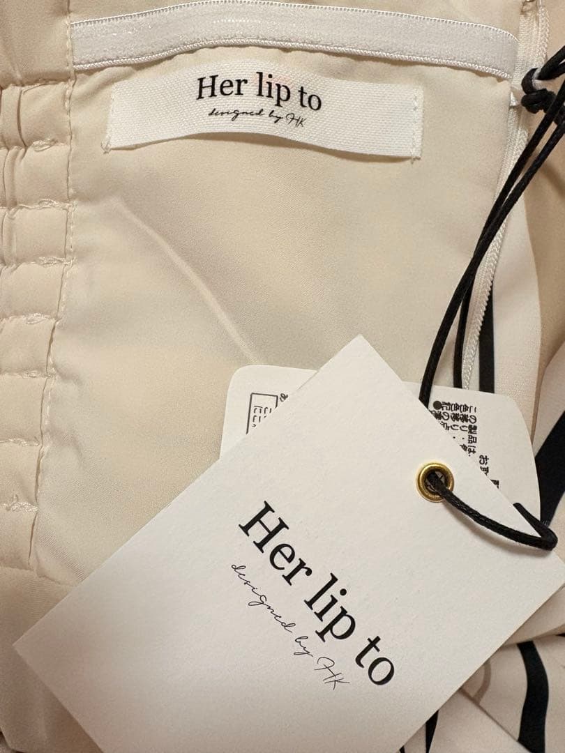 (最終値下げ) Cordelia Striped Ribbon Dress