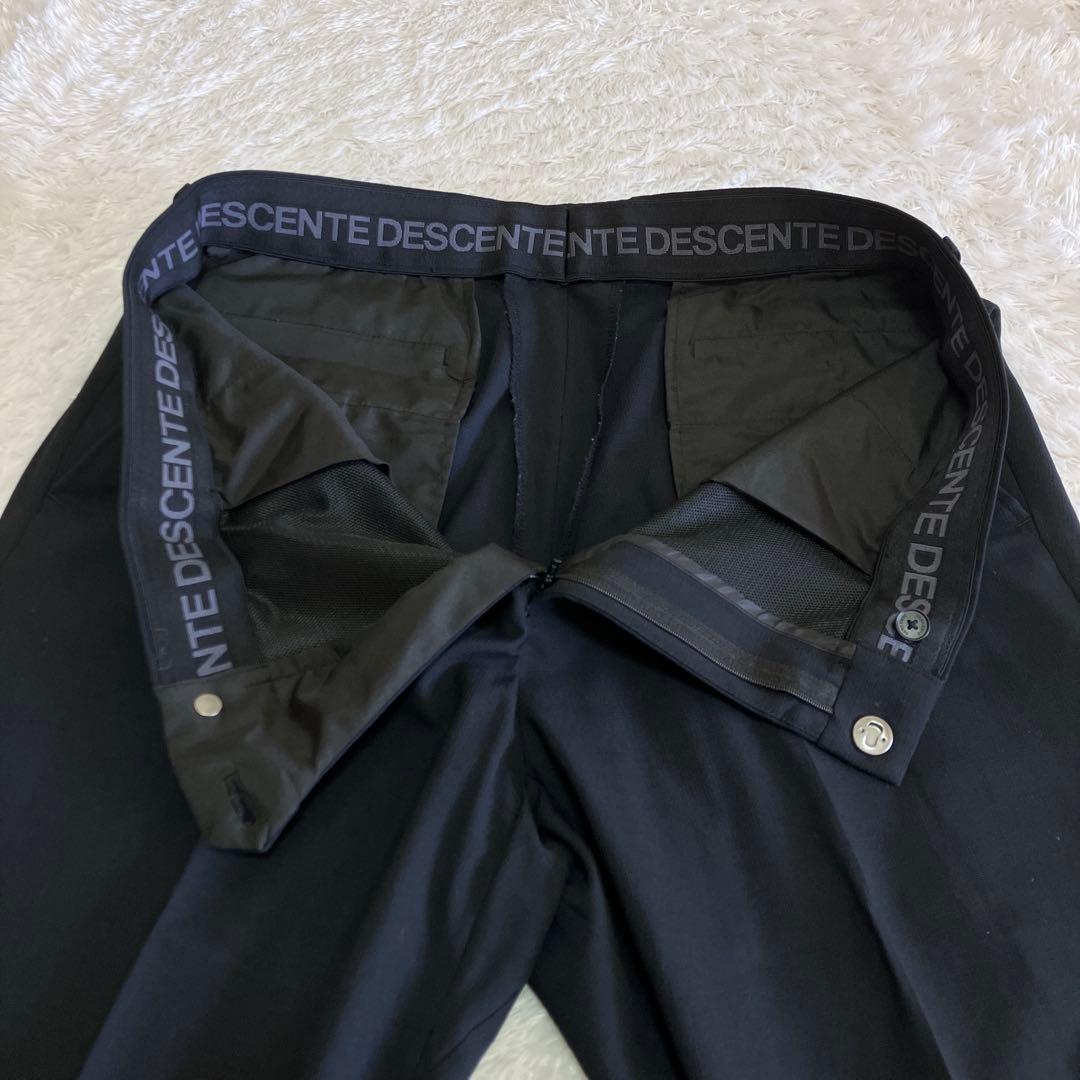 未使用級 デサント ウォッシャブル スーツ 3ピース 高機能繊維 ブラック XL