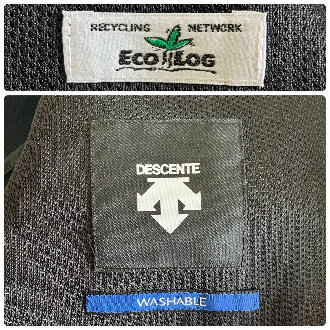 未使用級 デサント ウォッシャブル スーツ 3ピース 高機能繊維 ブラック XL