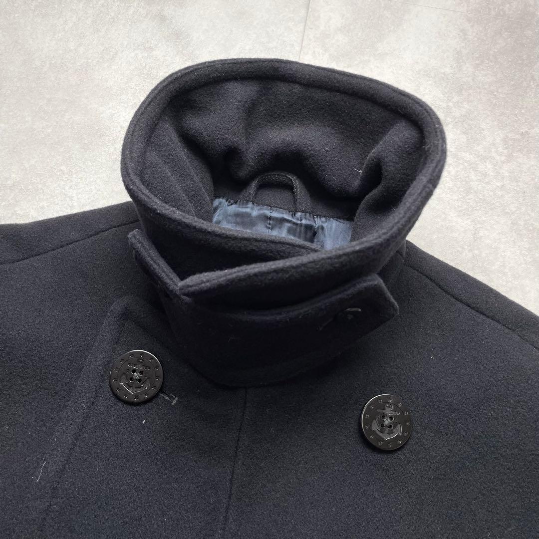 美品✨ポロラルフローレン ダブルピーコート 濃紺 ウール イカリ釦 Lサイズ