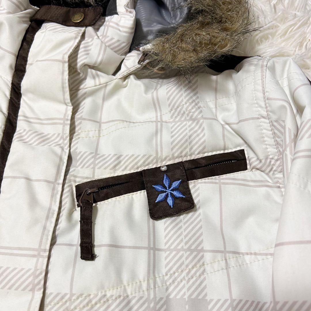 【美品】KASTLE ケスレ スキー スノーボード ウェア ホワイトM