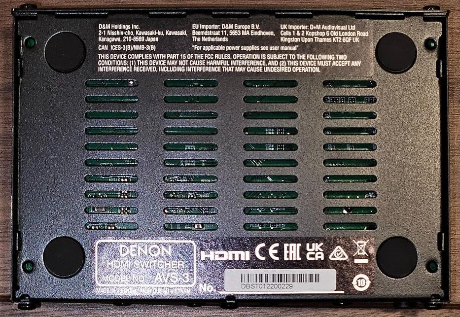【8K対応 HDMIセレクター】DENON AVS-3