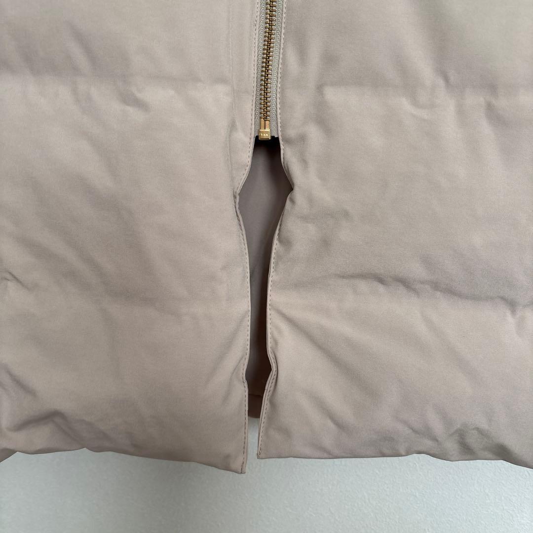 DoUDoU ドゥドゥ ファー付きダウンフェザーコート ベージュ38