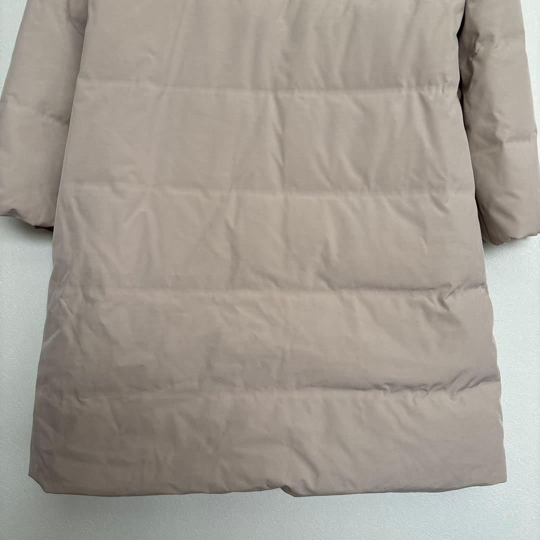 DoUDoU ドゥドゥ ファー付きダウンフェザーコート ベージュ38