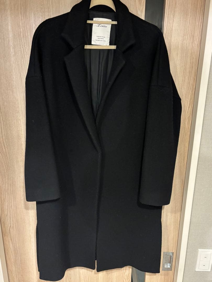 アパルトモン　黒チェスターコート　OVERSIZE CHESTER COAT