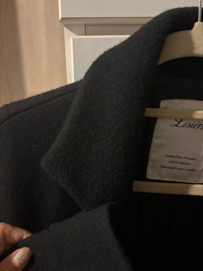 アパルトモン　黒チェスターコート　OVERSIZE CHESTER COAT