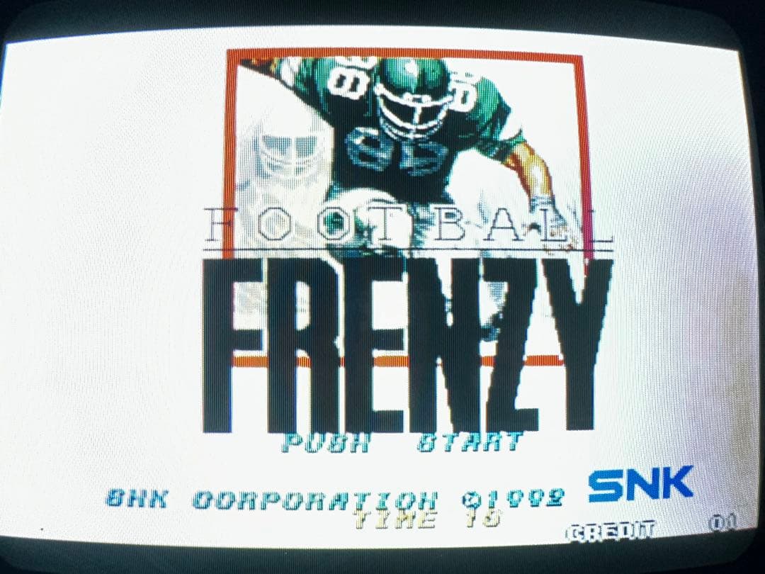 SNKMVSフットボールフレンジーカセットです。