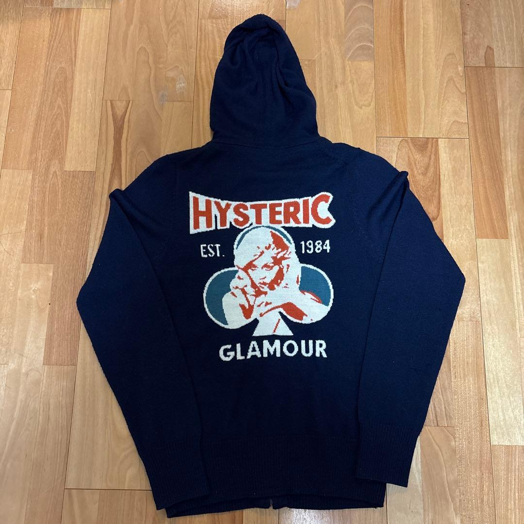 HYSTERIC GLAMOUR ニットパーカー ジップフーディー　セーター