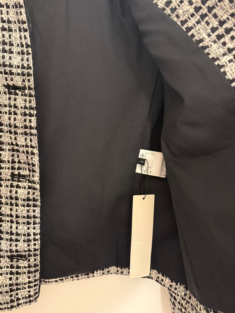 新品allureville ツイード ジャケットMサイズ☆完売品☆4.4万円