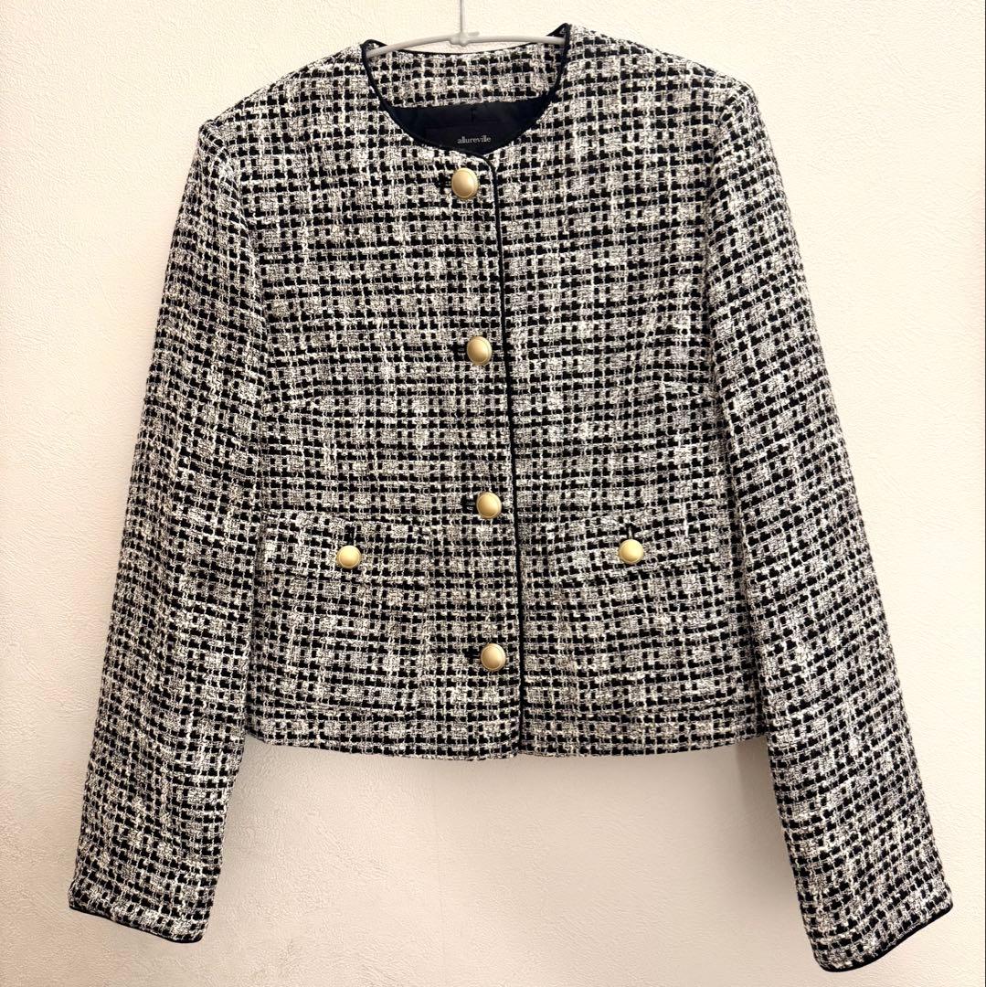 新品allureville ツイード ジャケットMサイズ☆完売品☆4.4万円