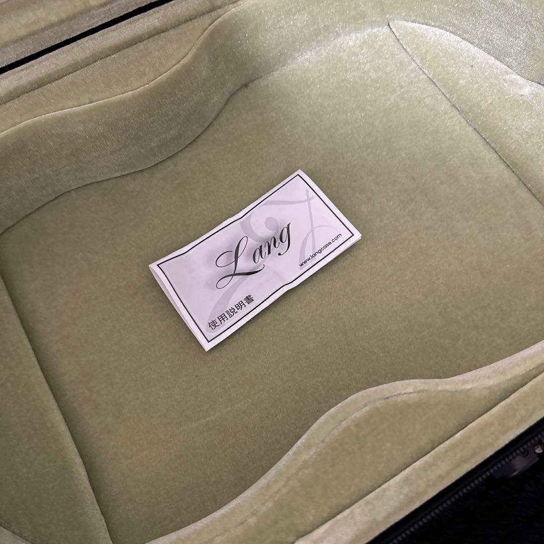 高級 Lang バイオリンケース 4/4サイズ 弦楽器 湿度計付き