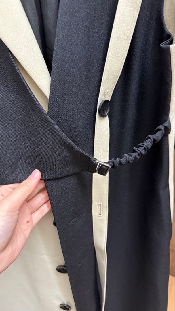 UNITED TOKYO バイカラー ノースリーブベスト、ワンピース