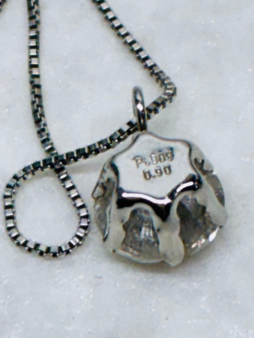 大粒 0.90ct PT900/PT850 ダイヤモンド プラチナ ネックレス