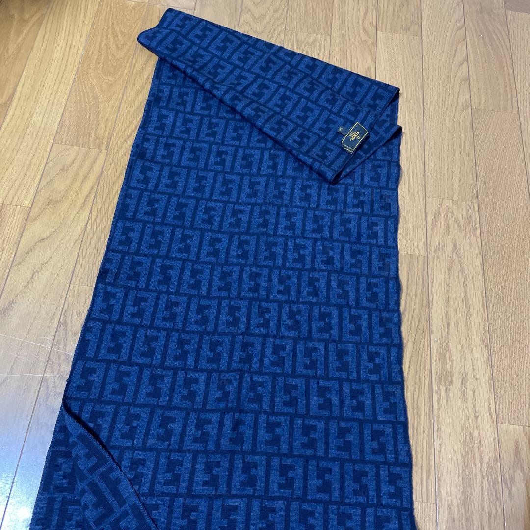 ヴィンテージ フェンディ ウールマフラーフェンディ モノグラム ラムウール