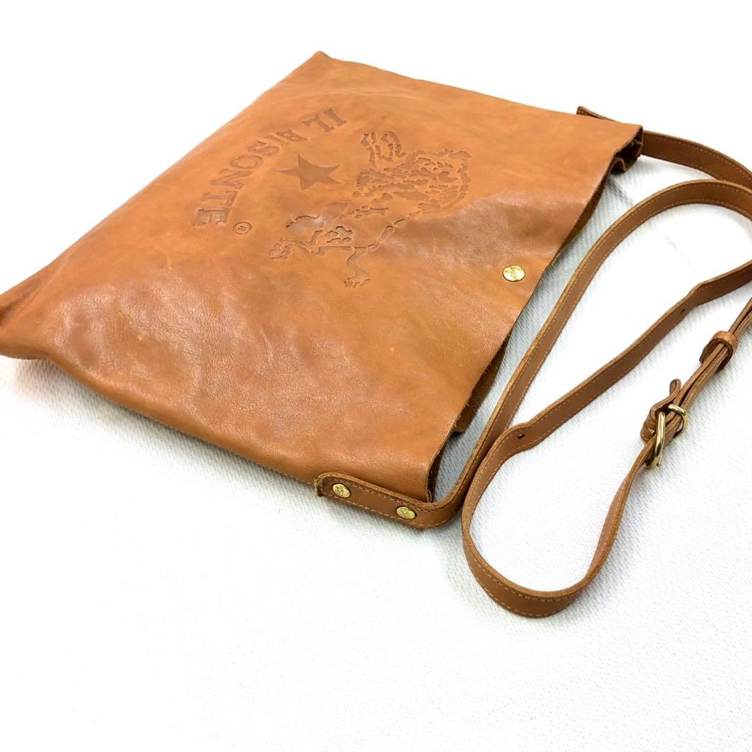 IL BISONTE イルビゾンテ クロスボディショルダー BiGロゴ