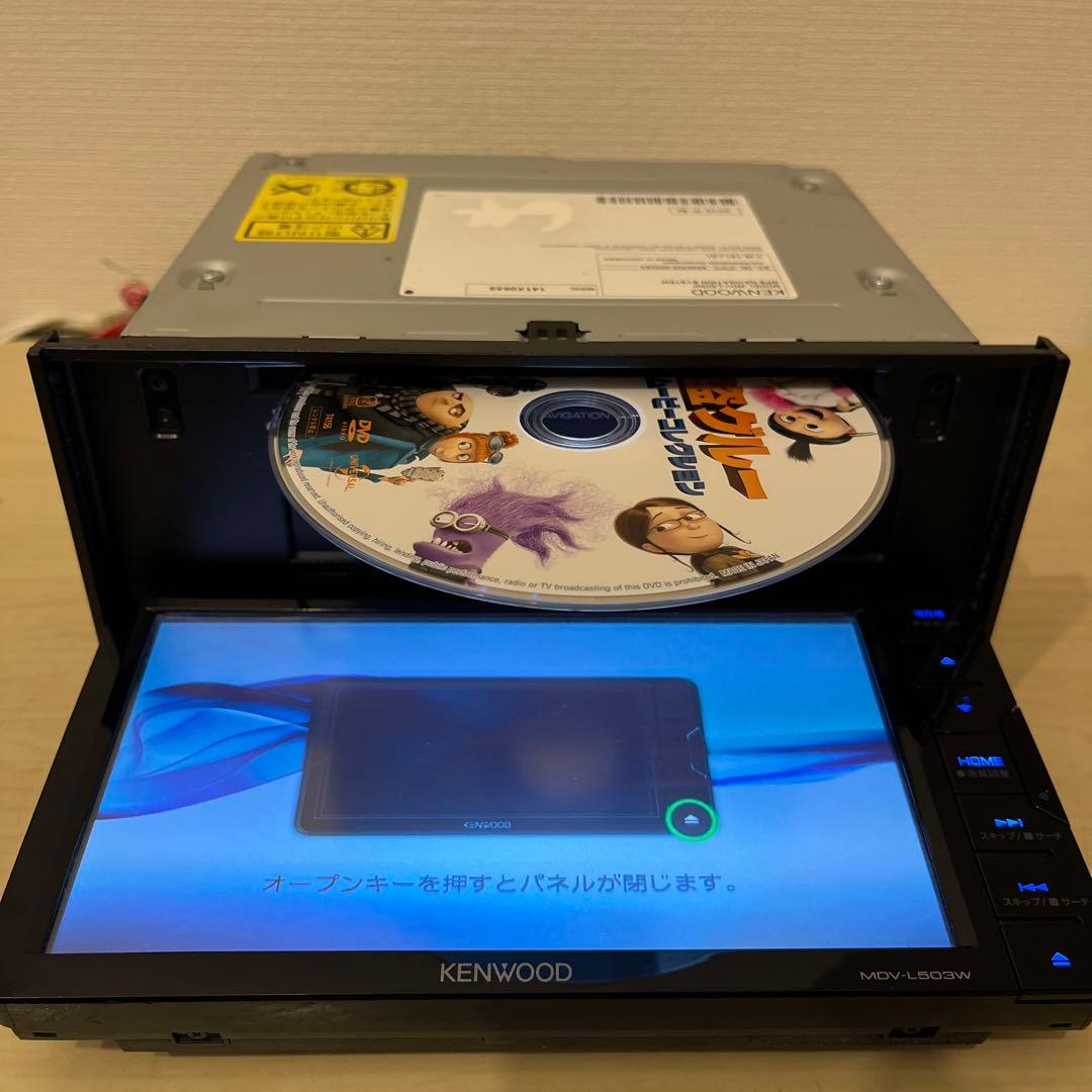 ケンウッドフルセグMDV-L503W最新地図更新2023年春版新品バックカメラ付