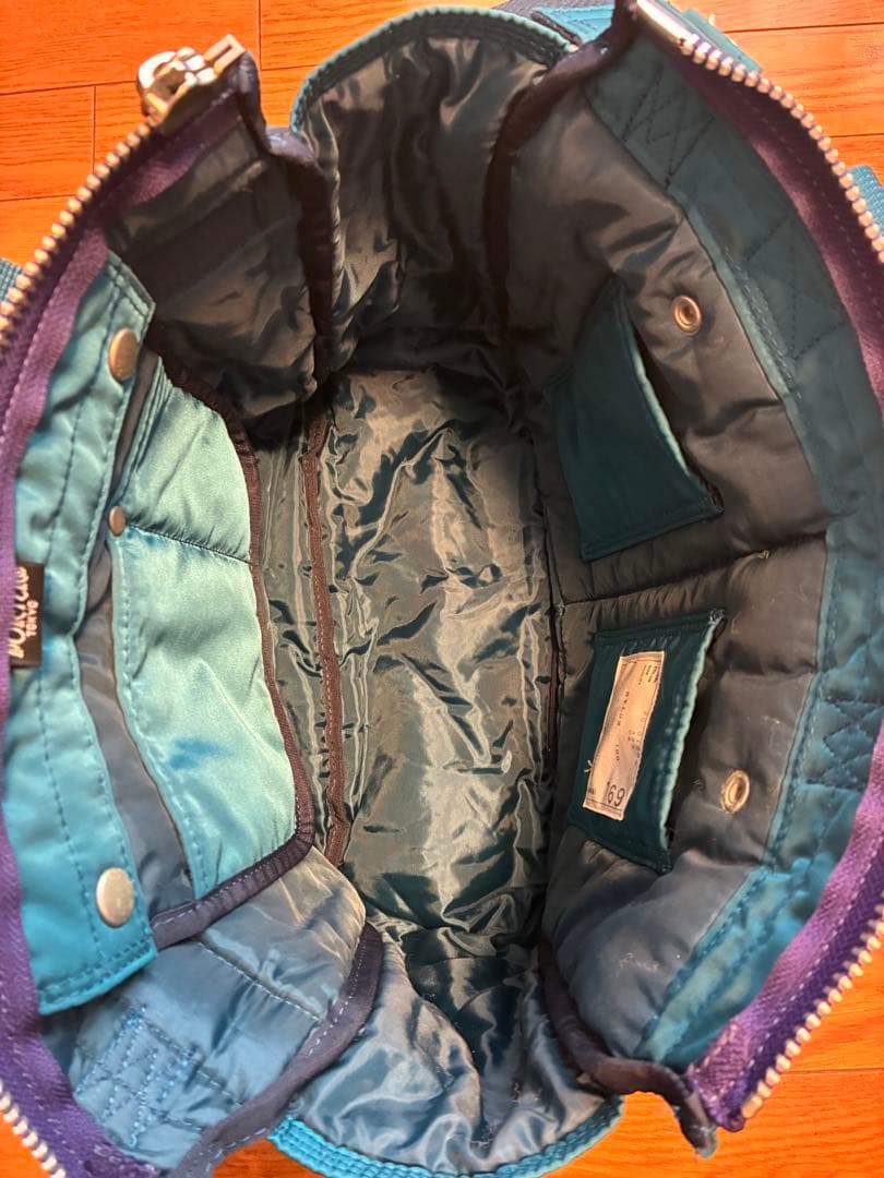 sacai × poter ヘルメットバッグ ターコイズ サカイ ポーター