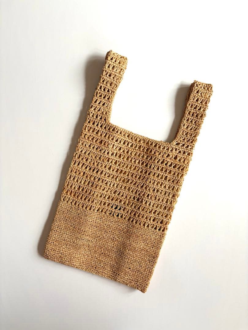 MAISON N.H PARIS 【美品】SOPHIE ラフィアハンドバッグ