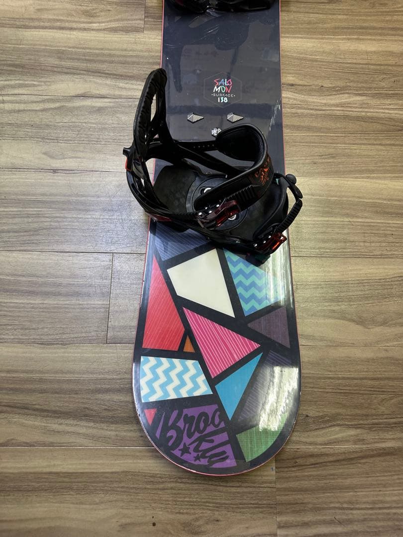 スノーボード SALOMON138cm ビンディングSALOMON size S