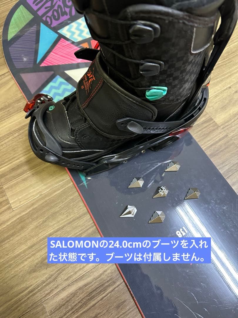 スノーボード SALOMON138cm ビンディングSALOMON size S