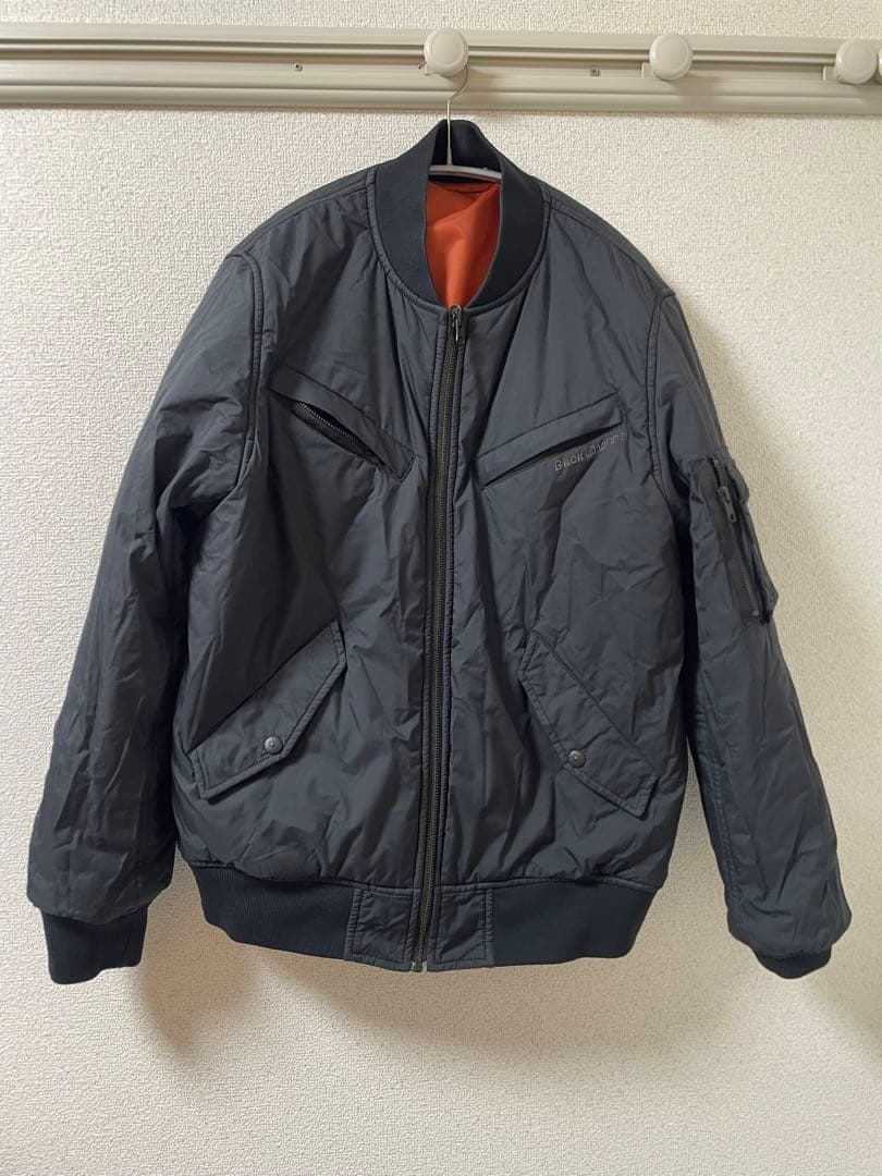 【駿 古見】オレンジ MA-1 フライトジャケット　リバーシブル