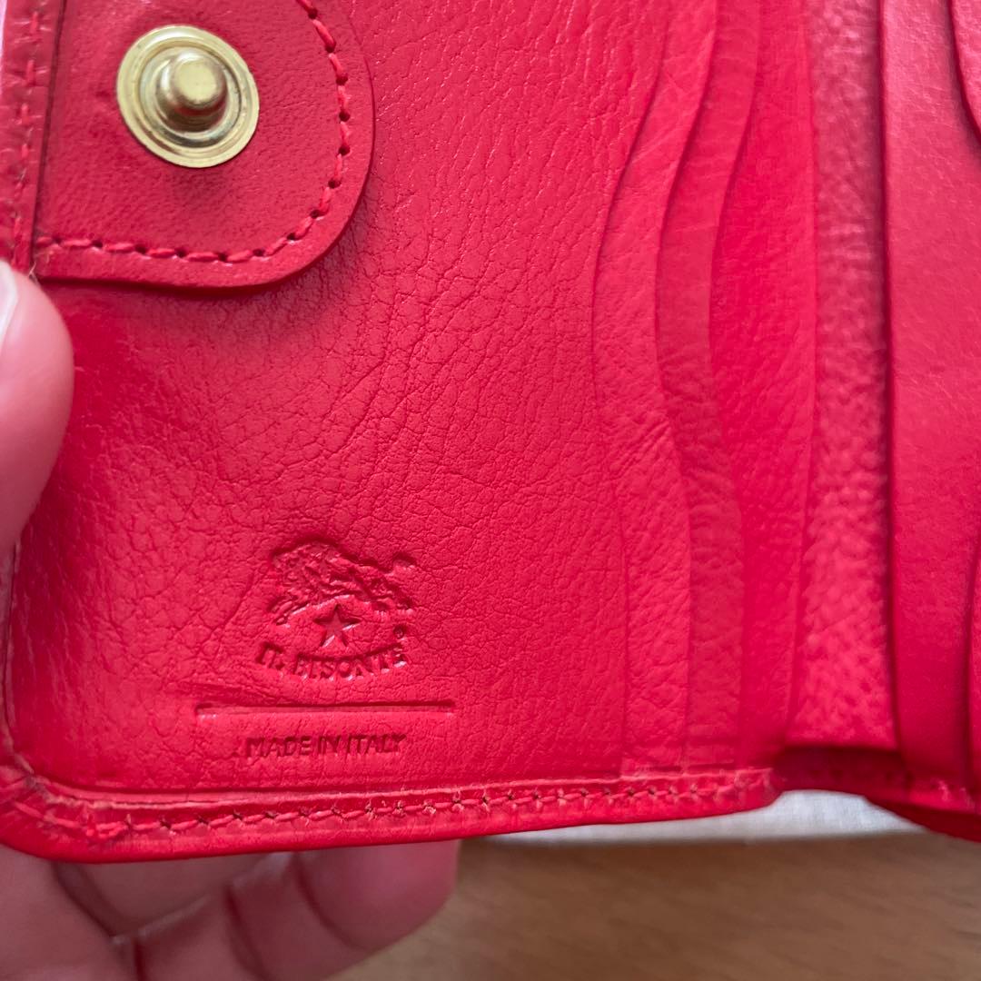 新品未使用　イルビゾンテ　ソラリア　二つ折り財布　赤