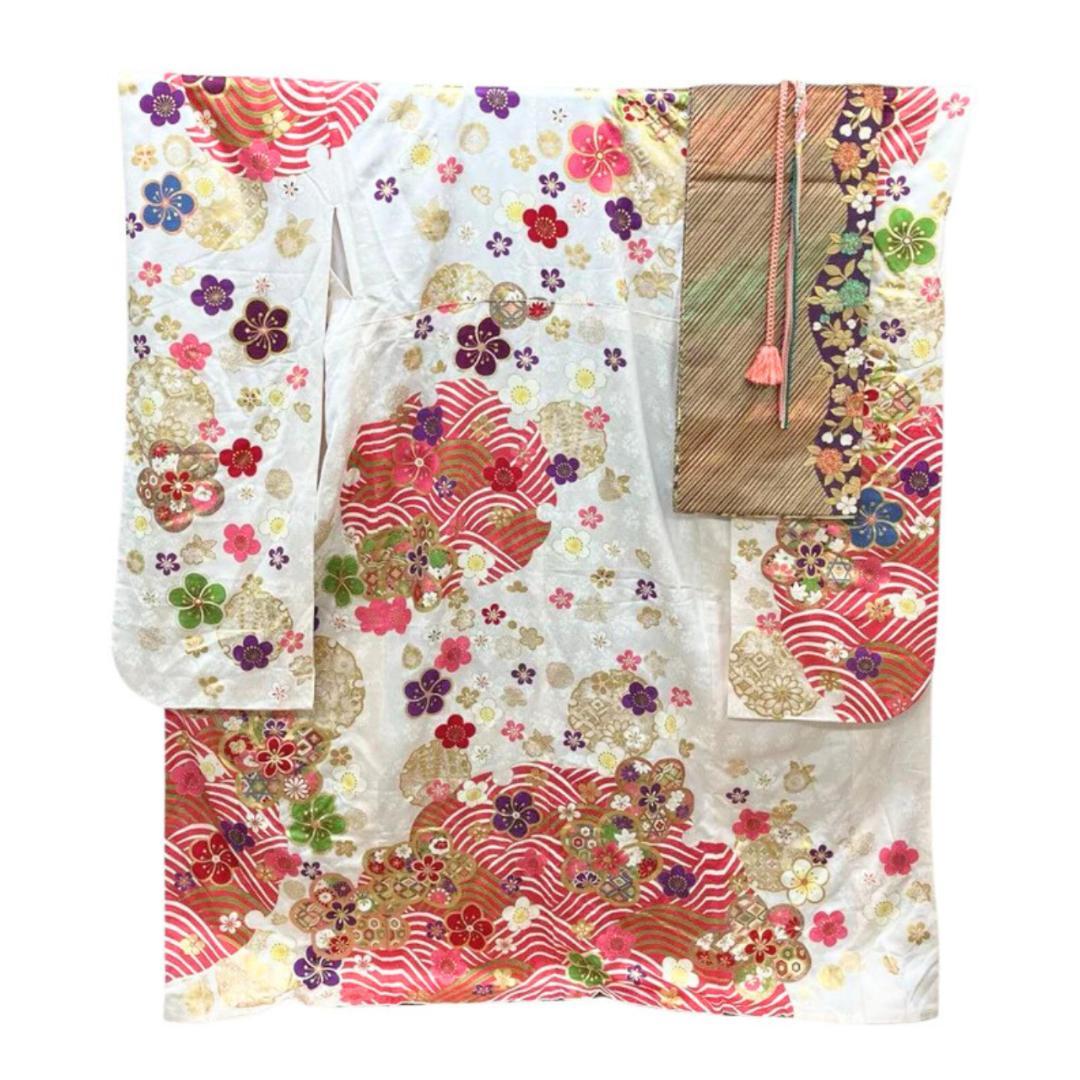 ≪早い者勝ち≫【美品】 振袖 正絹 古典柄 成人式 単品 白 S*110 ●