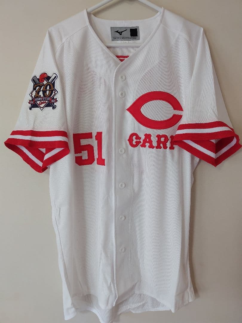 最終価格【アレンジ品】広島東洋カープ 復刻ユニフォーム#51 前田智徳さん L