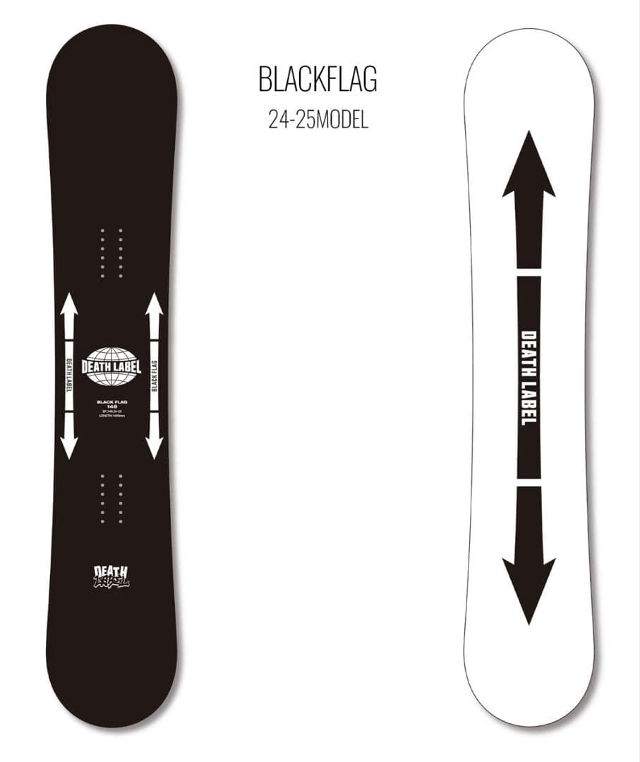 【新品】 DEATH LABEL スノーボード BLACK FLAG 137